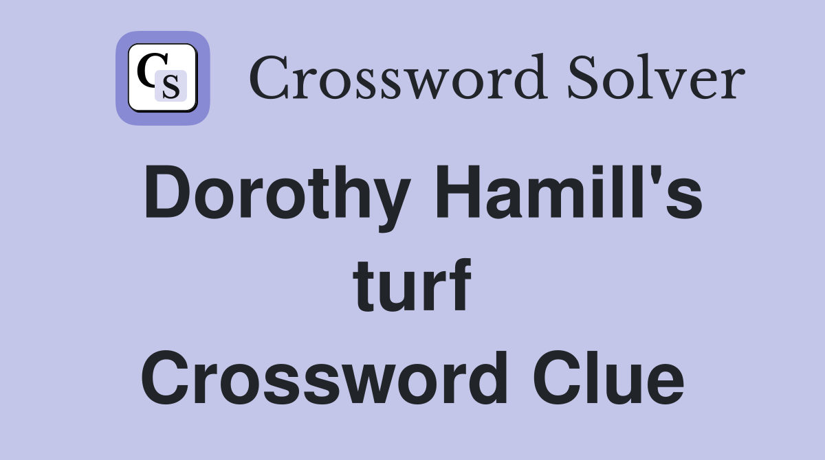 Dorothy Hamill's turf Crossword Clue Answers Crossword Solver